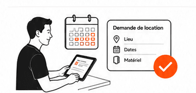 Illustration de la gestion des demandes de location
